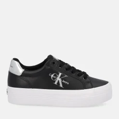 CALVIN KLEIN VULC FLATF LACEUP LTH REFL | Donna Sneakers