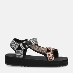 DFRANKLIN D.FRANKLIN FOREST HIGH STRIPS ANIMAL PRINT BLACK | Donna Sandali