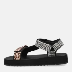 DFRANKLIN D.FRANKLIN FOREST HIGH STRIPS ANIMAL PRINT BLACK | Donna Sandali