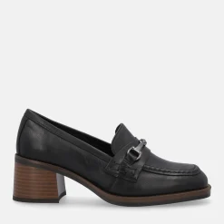 NERO GIARDINI MOCASSINI CON TACCO | Donna Mocassini