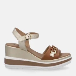 NERO GIARDINI SANDALI CON ZEPPA | Donna Sandali | Zeppe