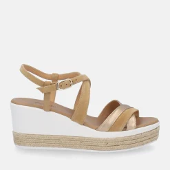 NERO GIARDINI SANDALI CON ZEPPA | Donna Sandali | Zeppe