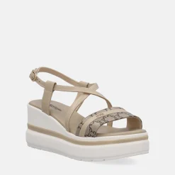 NERO GIARDINI SANDALI CON ZEPPA | Donna Sandali | Zeppe