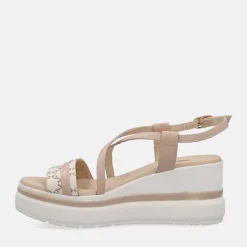 NERO GIARDINI SANDALI CON ZEPPA | Donna Sandali | Zeppe
