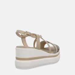NERO GIARDINI SANDALI CON ZEPPA | Donna Sandali | Zeppe